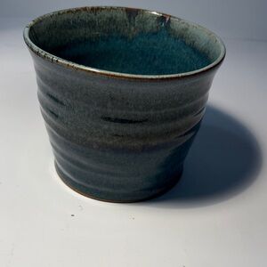 New Handcrafted Blue Pottery Pot/ Planter